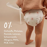 Babyluiers, maat 3M (4-8 kg) - 1 zak van 28 - Geen schadelijke stoffen, milieuvriendelijk, zeer absorberend, geschikt voor nachtgebruik, ultradun en zacht - Gemaakt in Denemarken