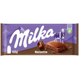Milka Noisette – Alpenmelkchocolade met delicate en romige hazelnootvulling – 25 x 90 g
