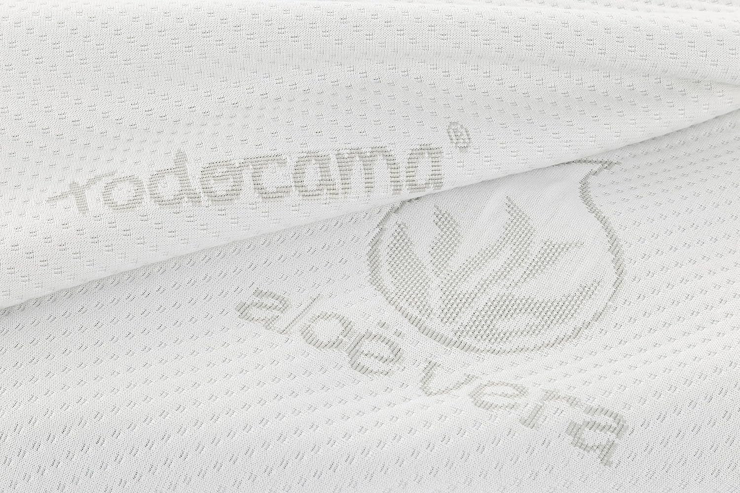 Todocama - Memory kussen, aloë vera, 2 stuks, 70 cm, wit Naty Shop standaard kussens