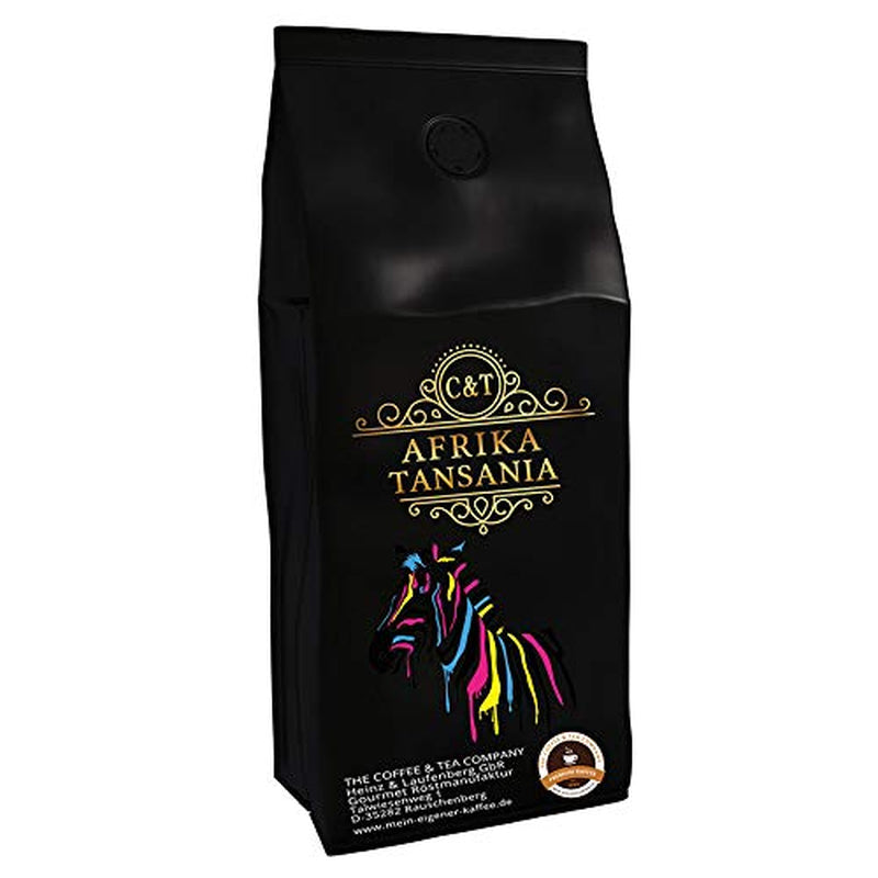Speciale koffie uit Afrika - Tanzania, Kilimanjaro land - single origin koffie - premium koffie - lage zuurgraad - licht gebrand en vers (hele bonen, 3 x 1000 gram)