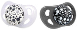 Twistshake Babyfopspenen – 2 stuks | Orthodontische vorm | Ultralicht | Zachte siliconen speen | BPA-vrij | Geschikt voor baby's vanaf 6 maanden | Grijs-wit