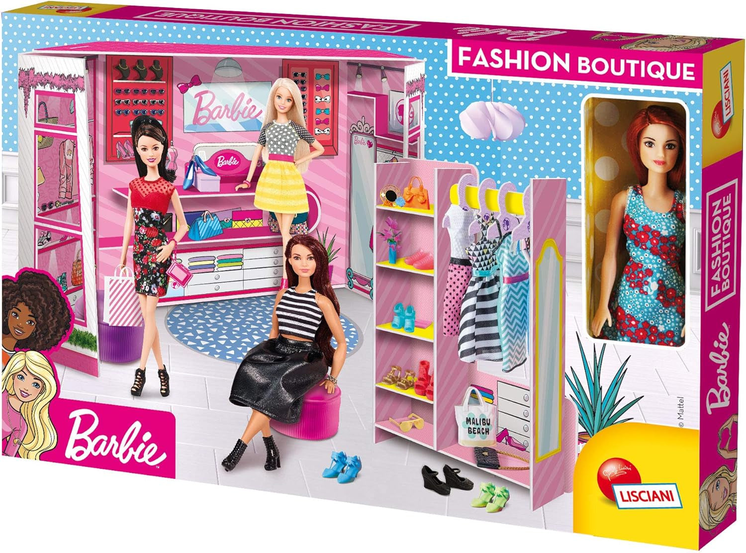 Lisciani 76918 Barbie Fashion Boutique poppenhuizen Naty Shop