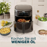 Princess Digitale Heteluchtfriteuse - Variabele bakinhoud - Maximaal 8 liter - 6 vooraf ingestelde programma's Apparaten Naty Shop