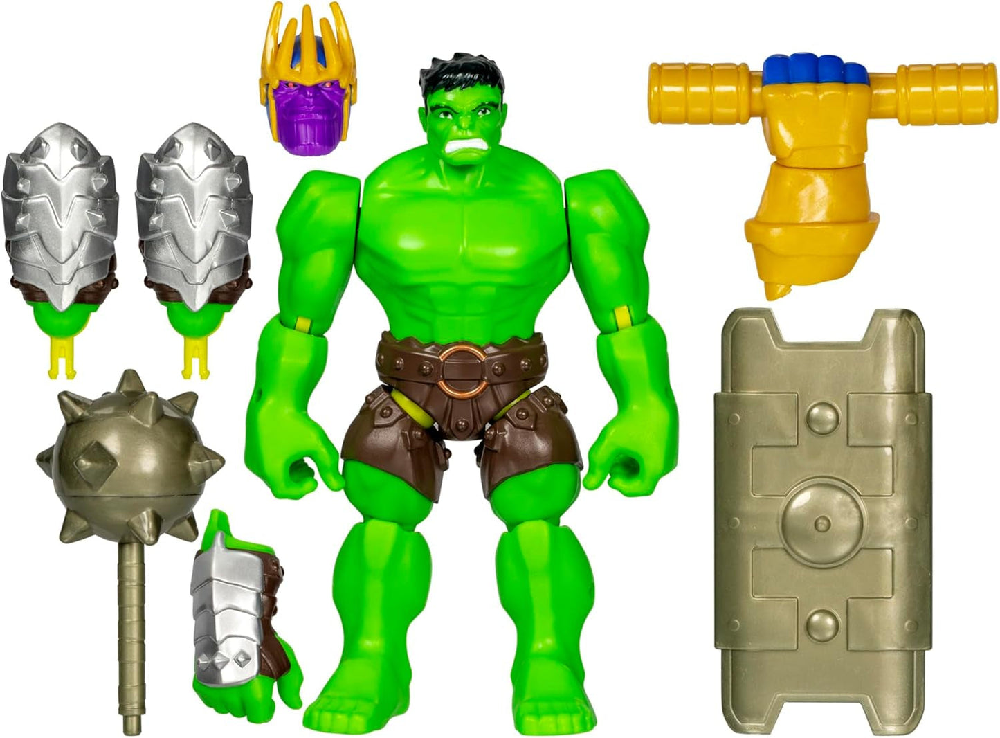 Mixmashers Marvel Captain America Avengers Mix-And-Match actiefiguur en accessoires Actiefiguren Naty Shop Hulk