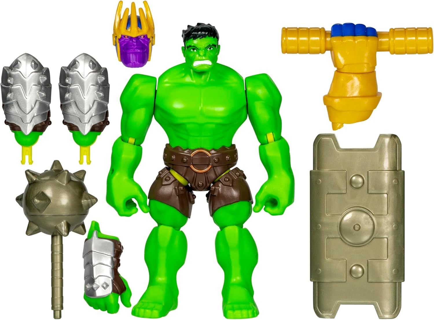 Mixmashers Marvel Captain America Avengers Mix-And-Match actiefiguur en accessoires Actiefiguren Naty Shop Hulk