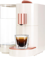 K-FEE TWINS II capsule-espressomachine voor koffie, thee en cacao | Espressomachine voor grote kopjes | Snelle verwarming | Watertank van 2,3 liter | 19 maten | Zwart-koper