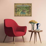 Ravensburger puzzel 12000720 - kaart van Zweinstein - puzzel van 1500 stukjes voor volwassenen en kinderen vanaf 14 jaar Harry Potter fan merchandise puzzel Naty Shop