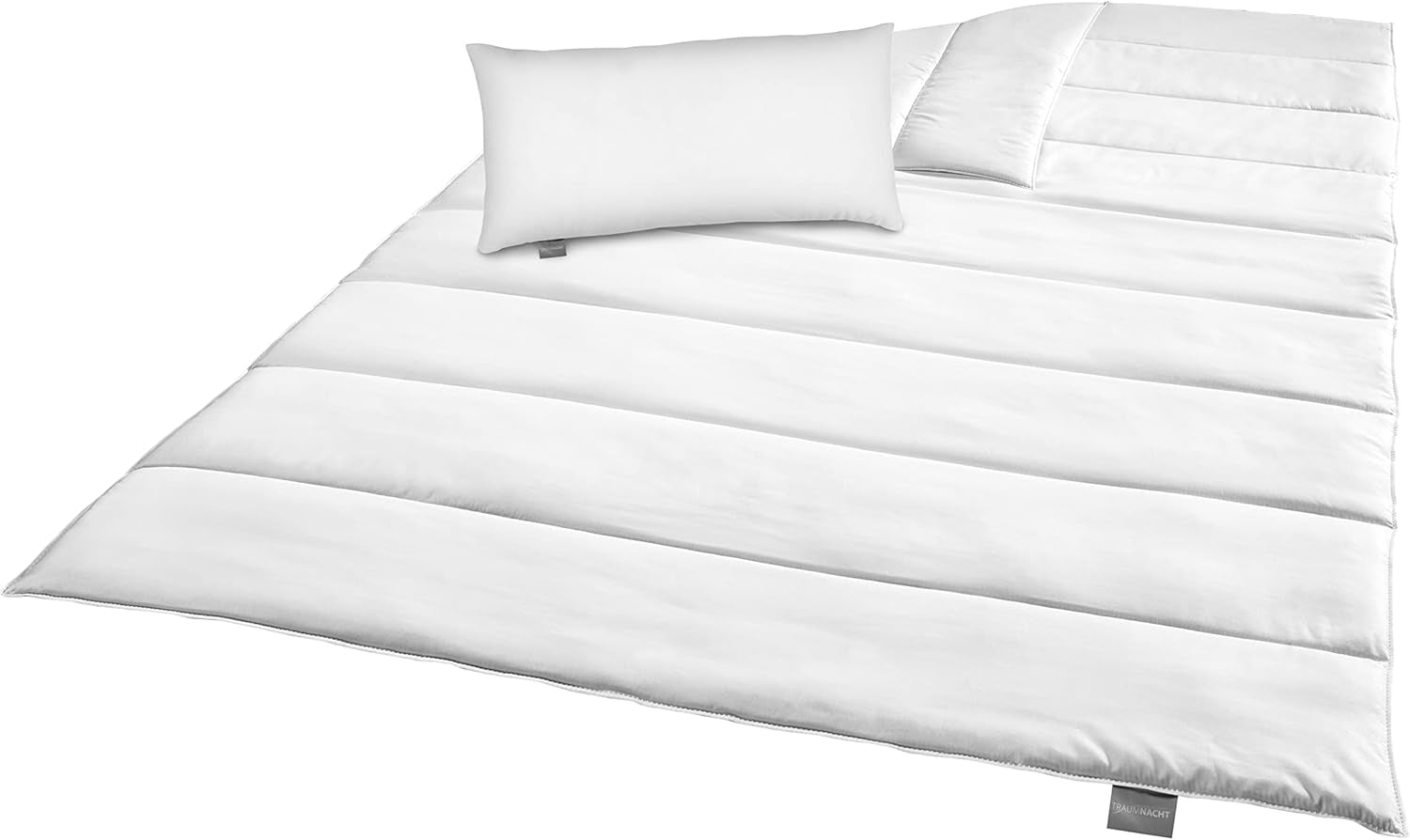 Beddengoedset Traumnacht Groen - Dekbed voor alle seizoenen 135X200 Cm + kussen 80X80 Cm, duurzaam met microvezelhoes, geproduceerd volgens de Duitse kwaliteitsnorm Dekbedden en dekbedden Naty Shop Beddengoedset voor alle seizoenen (deken + kussen 40X80) 135 X 200
