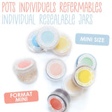 Scrapcooking - Set van 9 pastelkleurstoffen - Blauw, Geel, Koraal, Roze, Turkoois, Limoengroen, Wit, Aquagroen, Poederroze - Eetbare kleurpoeder voor cakes, muffins, macarons - 4272