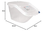 9146 Toegankelijke bak met deksel GN 44199, wit, 200(h) x 200(b) x 395(d) mm. Naty Shop voedselbewaardozen