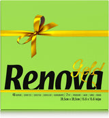 Renova papieren servetten, goud, groen, 40 stuks