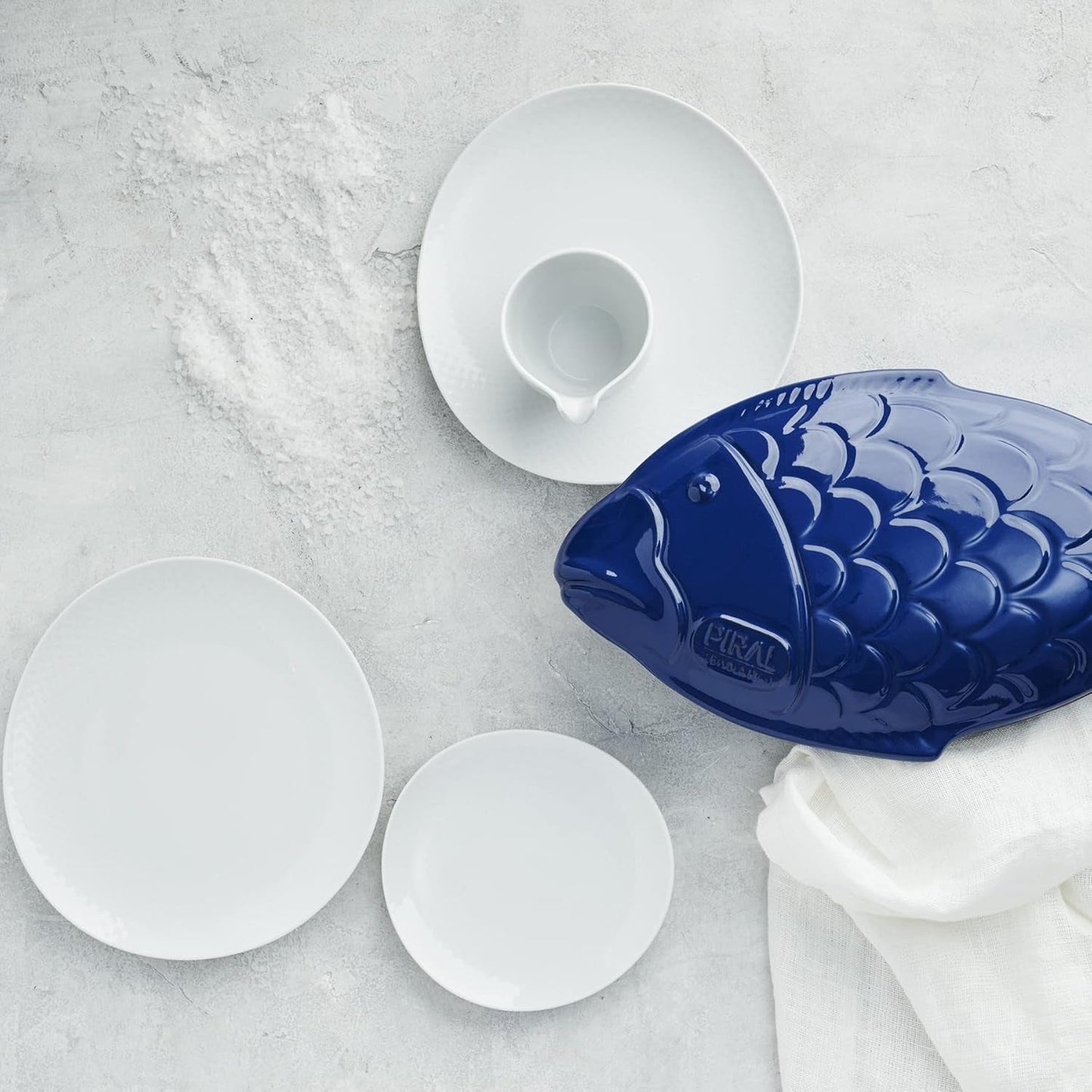 Rosenthal Junto Wit servies, porselein, wit, platte borden, dinerborden Ø 22 cm, dinerborden Ø 21,5 cm en mueslischalen Ø 14 cm, 0,62 l, vaatwasser- en magnetronbestendig, set voor 4