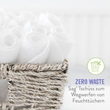 Bambino Mio Herbruikbare babydoekjes - Basic - Eco-vriendelijk, vrij van chemicaliën, dubbelzijdig, wasbaar, 10-pack, cloud - Verpakking kan variëren