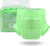 CutiePlusU luiers voor volwassenen, 10-pack wegwerpincontinentieslipjes met lussen voor dames en heren, maximaal absorptievermogen 's nachts - wit (middelgrote maat 71-96cm)