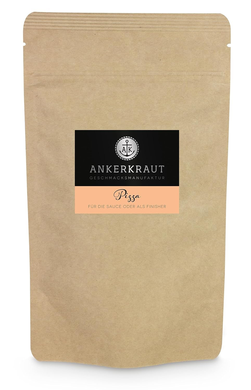Ankerkraut Pizza, voor originele Italiaanse smaak, zoals uit de Steinofen, ook voor Pasta, Tomaat-Mozzarella en vele andere gerechten, 45 g in kurkglas