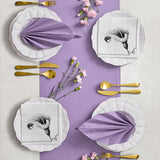 PAW - Airlaid Servetten - Doekachtig (40 X 40 Cm) I 50 Stuks I Voor Begrafenisdienst, Uitvaartfeest, Begrafenis, Afscheid I Hoogwaardige Tafeldecoratie Stoffen Servetten - Geheugenbloem I Geheugenbloem