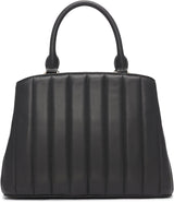 DKNY Chain Lexington Park Medium Logo Chain Satchel, zwart/goud, één maat Naty Shop-tassen voor dames
