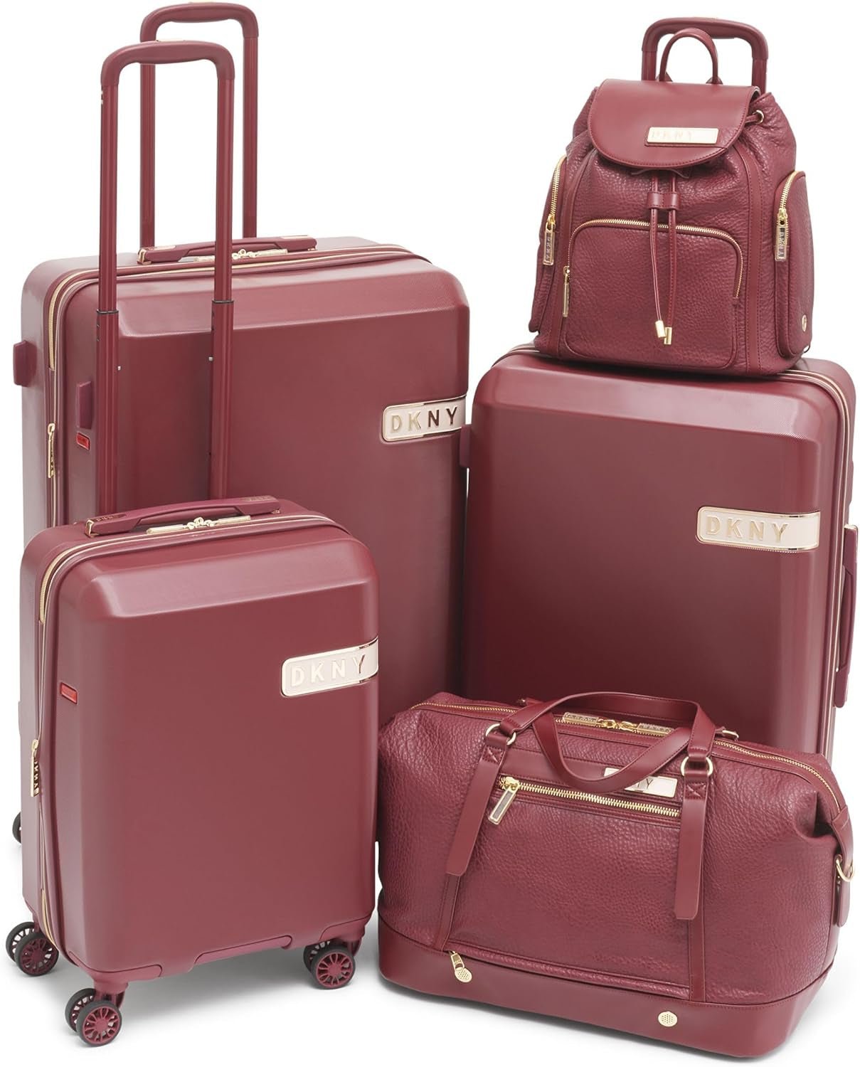 DKNY Duffel Softside Weekenderbagage, Rode Wijn, Wijn, Duffel Softside Weekenderbagage Bagage en reisuitrusting Naty Shop