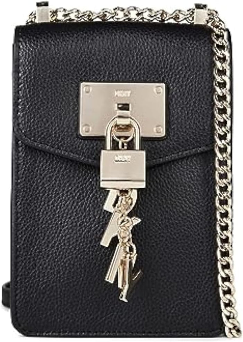 DKNY Elissa N/S crossbody schoudertas Dames Tassen Naty Shop Zwart / Goud