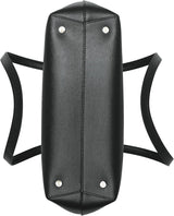 DKNY Bryant medium leren draagtas voor dames, draagtas voor dames, zwart/goud damestassen Naty Shop