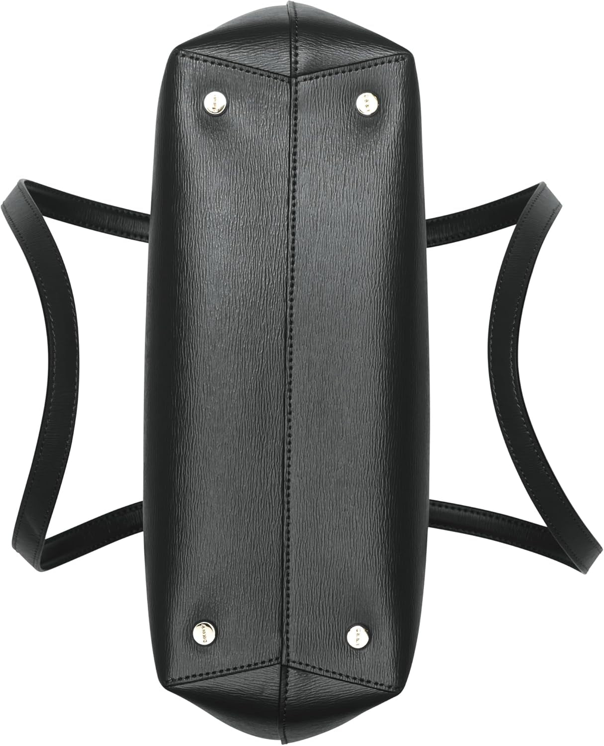 DKNY Bryant medium leren draagtas voor dames, draagtas voor dames, zwart/goud damestassen Naty Shop