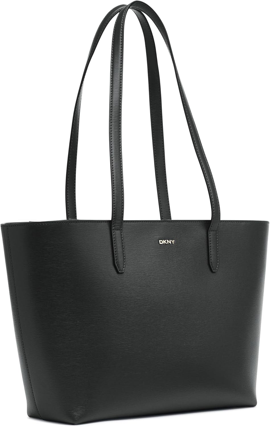 DKNY Bryant medium leren draagtas voor dames, draagtas voor dames, zwart/goud damestassen Naty Shop