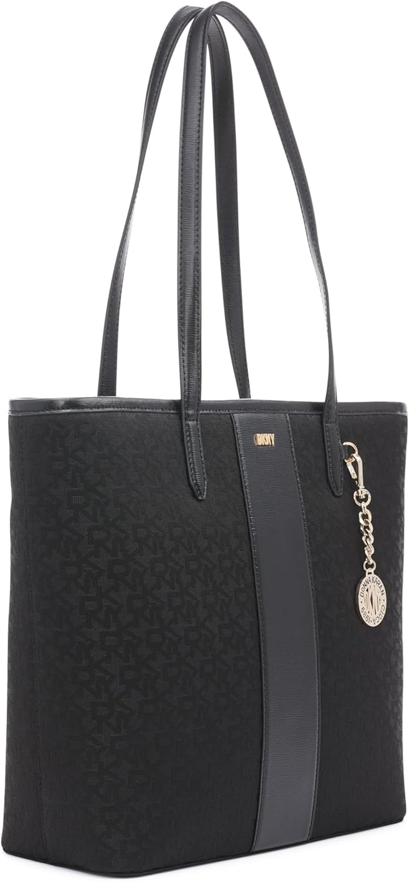 DKNY R31AFR73-XLB-1 draagtas voor dames, zwart logo / zwarte damestassen Naty Shop