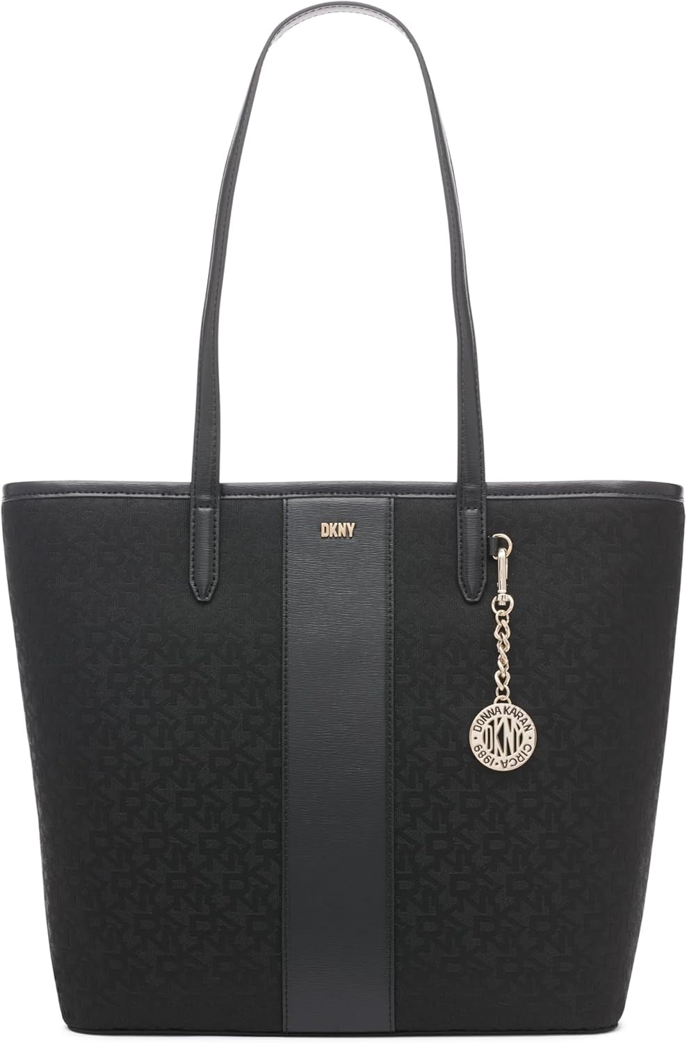 DKNY R31AFR73-XLB-1 draagtas voor dames, zwart logo / zwarte damestassen Naty Shop standaardtitel