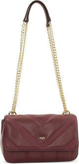 DKNY Flap Schoudertas Tassen Dames Naty Shop Distressed Wine