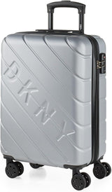 DKNY - Grote koffer met 4 wielen Grote lichtgewicht koffer - Grote reiskoffer op wielen. Grote vliegtuigreiskoffer Harde koffer met gecertificeerde sluiting - Grote trollerkoffer Zilver Naty Shop Bagage en reisbenodigdheden Zilver S
