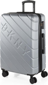 DKNY - Grote koffer met 4 wielen Grote lichtgewicht koffer - Grote reiskoffer op wielen. Grote vliegtuigreiskoffer Harde koffer met gecertificeerde sluiting - Grote trollerkoffer Zilver Naty Shop Bagage en reisbenodigdheden Zilver M