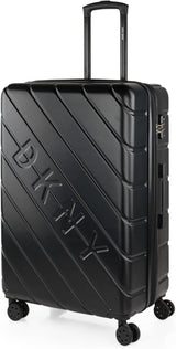 DKNY - Grote koffer met 4 wielen Grote lichtgewicht koffer - Grote reiskoffer op wielen. Grote vliegtuigreiskoffer Harde koffer met gecertificeerde sluiting - Grote trollerkoffer Zilver Naty Shop Bagage en reisbenodigdheden Zwart L
