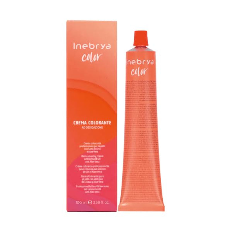 Permanente haarkleurcrème met lijnzaad en aloë vera 100ml (- 7,0 Blond) Naty Shop haarverf Lichtbruin Rood Violet 100 Ml (1 pakje)