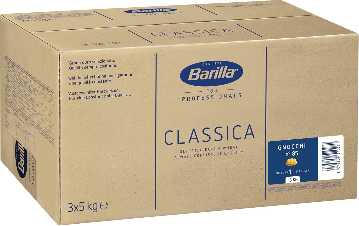 Barilla Pasta Gnocchi nr. 85 - 1 pakket (1x5kg)