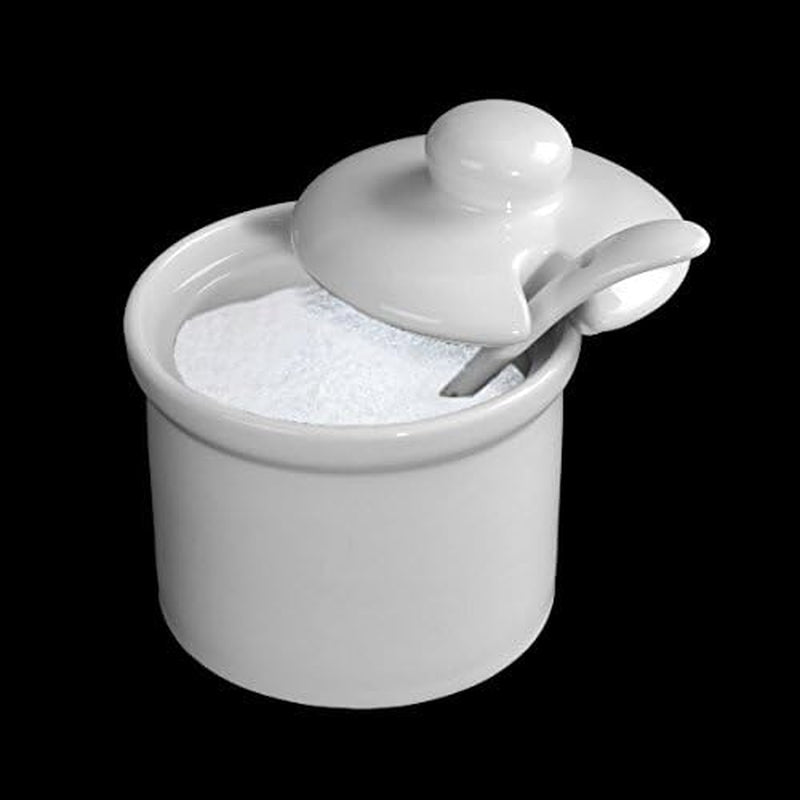 Holst porselein AT 216 FA1 bus 0,17 l vat met lepel, wit, 8,5 x 8,5 x 6,5 cm