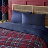 Night Lark dekbed- en kussensloopset, 10,5 tog, eenpersoons, klassieke rode Schotse ruit, luxe beddengoed, hypoallergeen, machinewasbare dekbedden en dekbedden Naty Shop