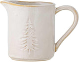 Bloomingville Melkmok, Winterwit, Kerstboom, 145 ml, voor bestek