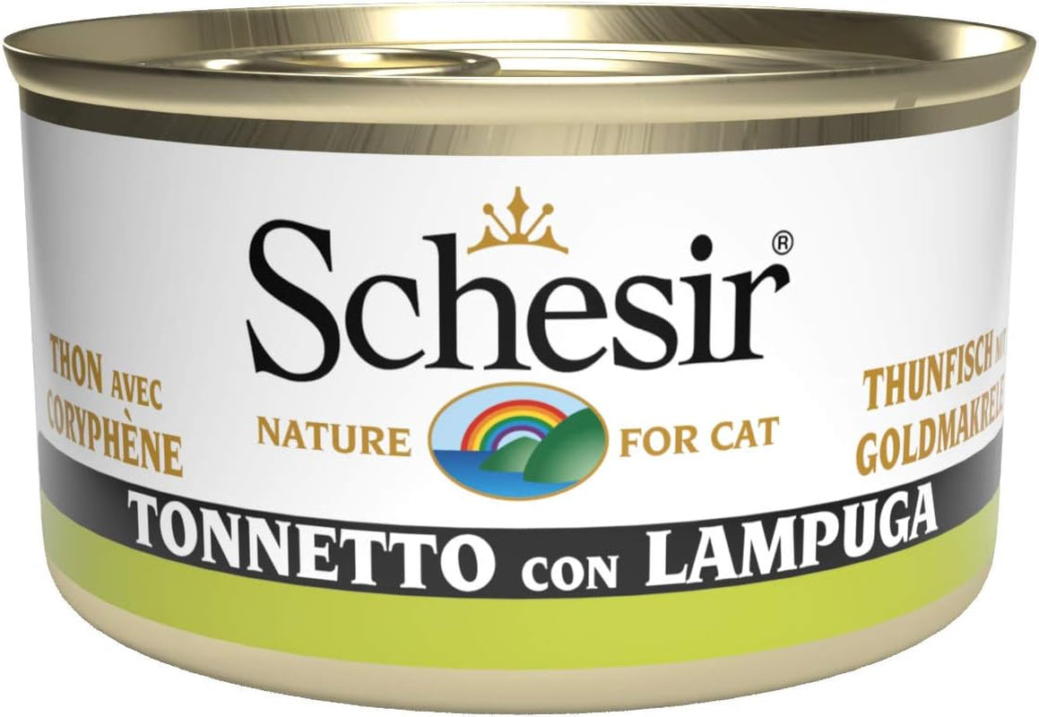 Cat Jelly Thunfisch met Goldmakrele, Katzenfutter nass in Gelee, 24 Dosen x 85 g