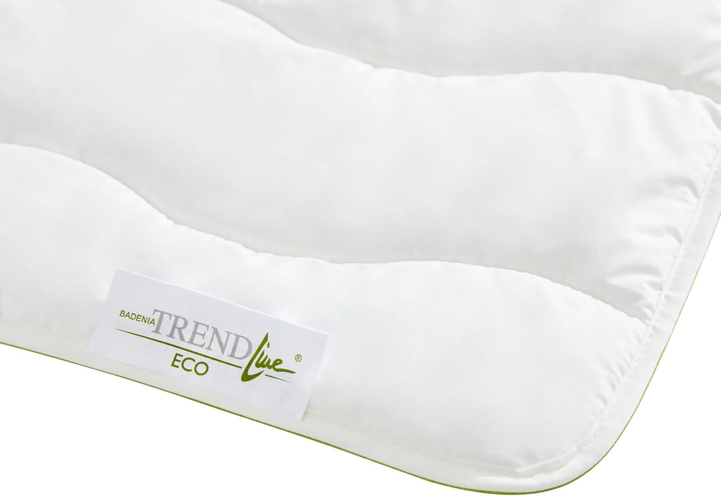 Badenia Trendline Eco dekbed Aerelle Blue Duo 135 X 200 Cm, Wit, Öko-Tex gecertificeerd, Geproduceerd volgens de Duitse kwaliteitsnorm Dekbedden en dekbedden Naty Shop