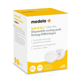 MEDELA Safe & Dry Einweg-Stilleinlagen, Ultradünn, Einzeln Verpackt, 30 Stück Accessoires Voeding en borstvoeding Bebe Naty Shop