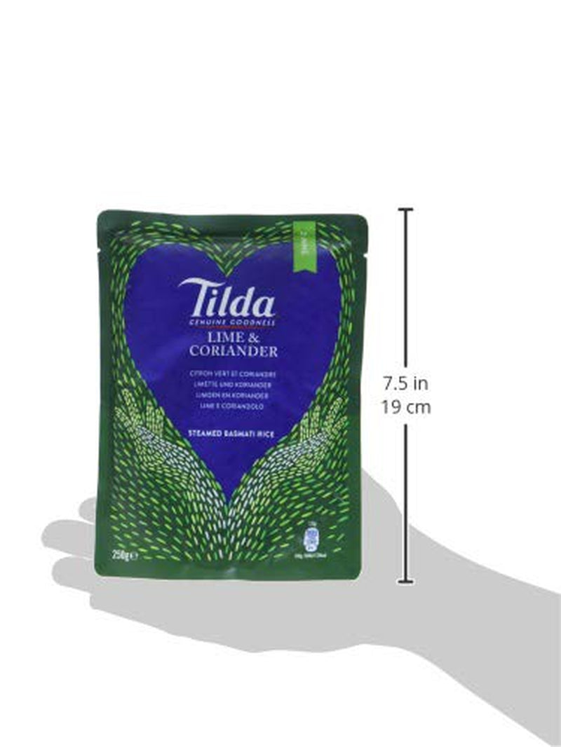 TILDA Gestoomde Basmatirijst met Limoen en Koriander voor de Magnetron, 250g