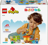 LEGO DUPLO Stadsbijenteelt en bijenkorven, educatief speelgoed voor peuters met 2 figuren en een mobiele vrachtwagen, bouw- en ombouwset, speelgoed voor peuters vanaf 2 jaar 10419 Bouwsets Besuche den LEGO-Store