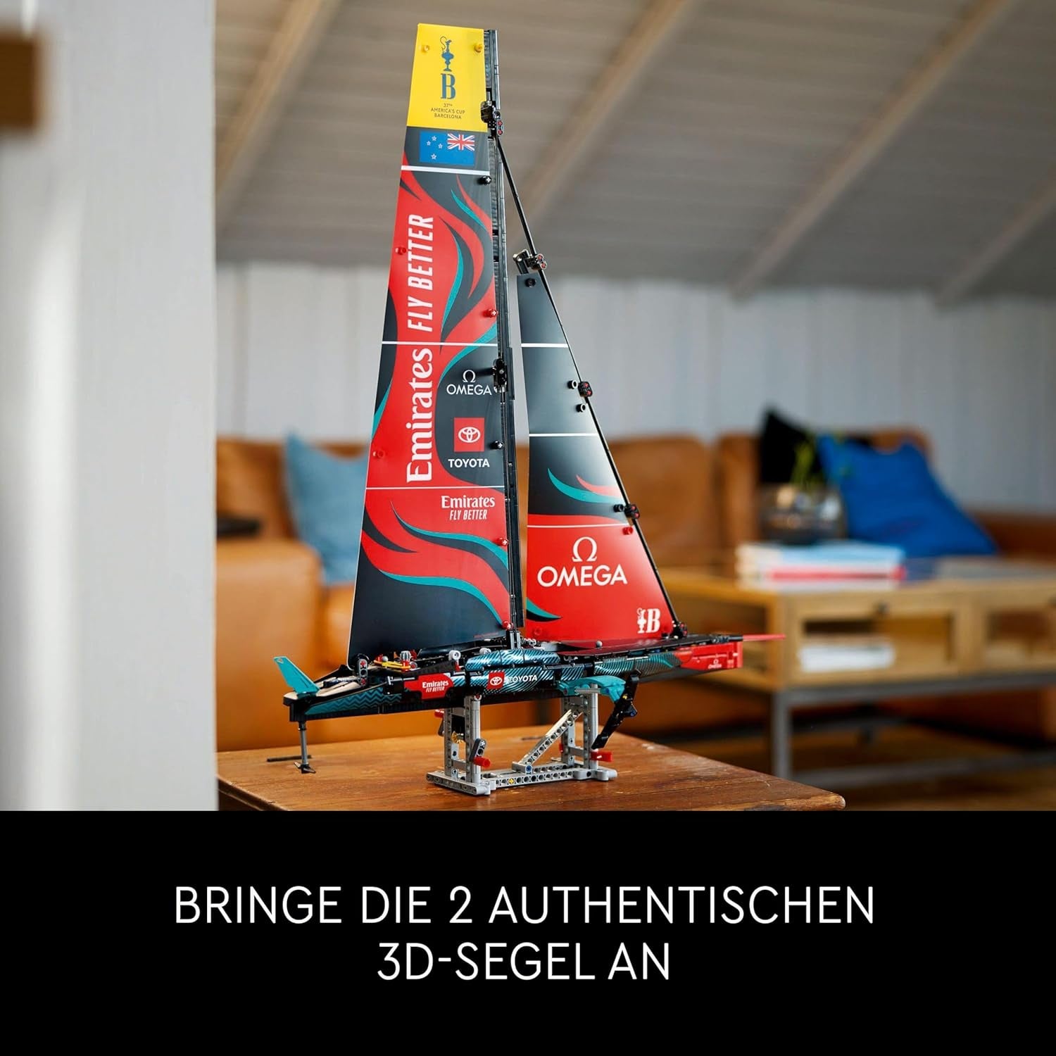 LEGO Technic Emirates Team Nieuw-Zeeland AC75 Racejacht Zeilboot voor volwassenen Bouwpakket Cadeau voor mannen en vrouwen Creatieve en ontspannende activiteit 42174 Bouwsets