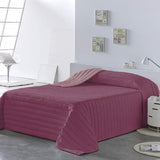 PETTI Artigiani Italiani - Eenpersoonsbedovertrek, dubbelzijdige sprei, verensprei, nachtblauw, wit, 100% Made in Italy Naty Shop Fuchsia dekbedden en dekbedden Bedmaat 100 (170 X260 Cm)