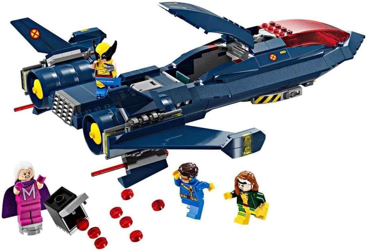 LEGO Marvel X-Jet The X-Men bouwmodelvliegtuig met figuren inclusief Wolverine en Rogue superheld speelgoed voor kinderen cadeau voor jongens en meisjes vanaf 8 jaar oud 76281 Bouwsets Beuche in LEGO-Store