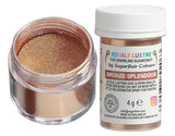 Sugarflair Bronze Splendor Eetbare Voedselkleuring - Eetbaar Glanzend Poeder voor Taarten, Muffins, Chocolade, Gebak, Desserts, Ijs, Drankjes, Cocktails en Meer - 4g