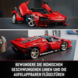 LEGO Technic Ferrari Daytona SP3 modelbouwset, schaal 1:8, rode supersportwagen, uitgebreid automodel, verzamelobject, ultiem autoconcept 42143 Bouwsets Bekijk de LEGO-Store