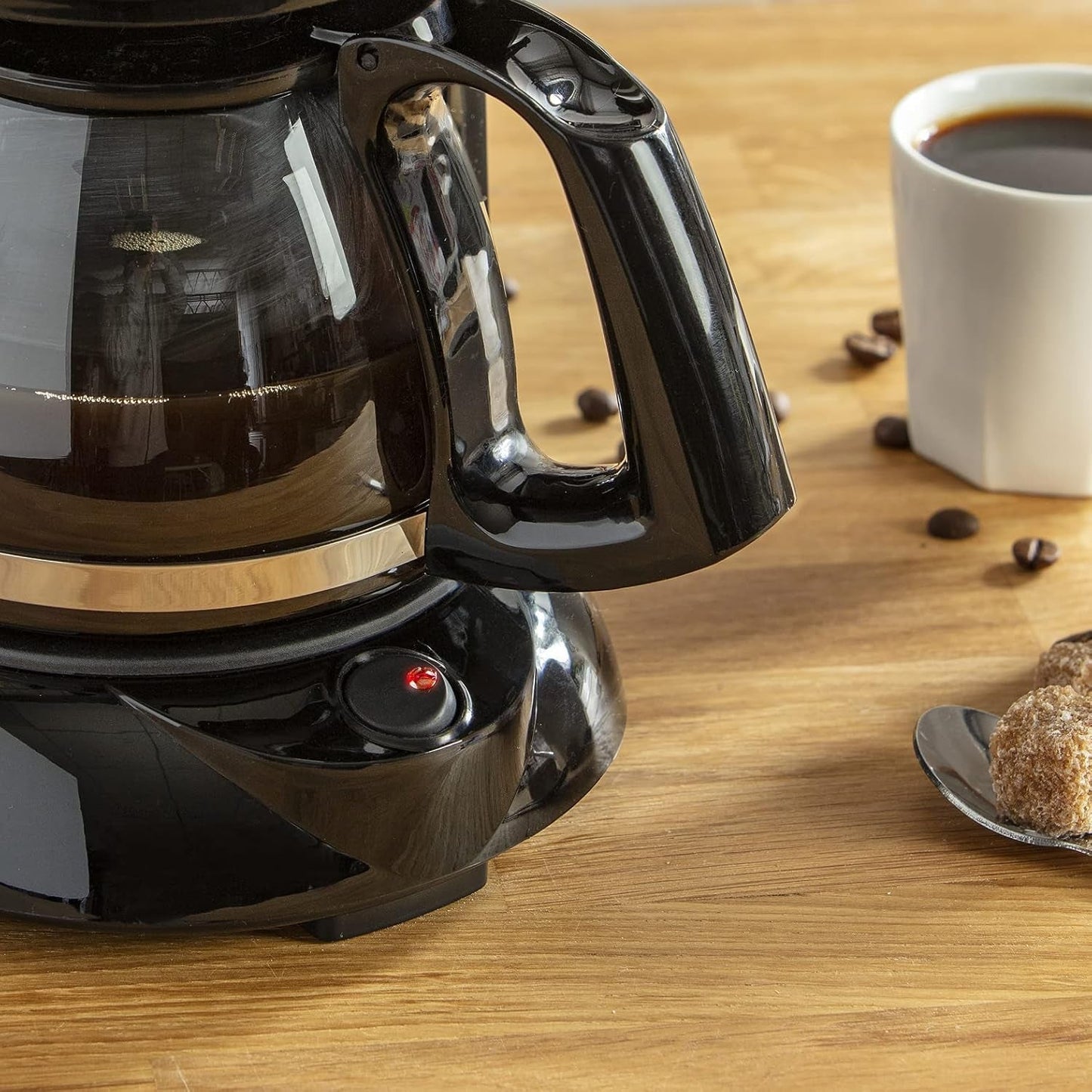 FG150813 Subito koffiezetapparaat, 6 kopjes, Zwart/RVS