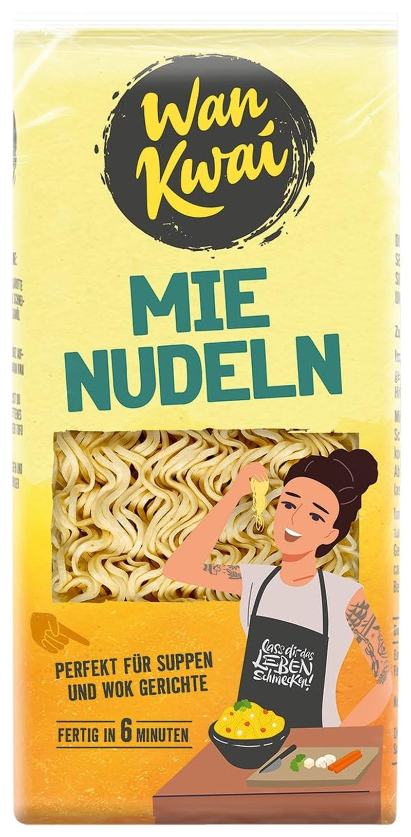 Wan Kwai Mie Noodles 250g: Veelzijdig in soepen en wokgerechten, snel bereid in 6 minuten, ontdek de smaak van de Aziatische keuken en profiteer van hoogwaardige ingrediënten.