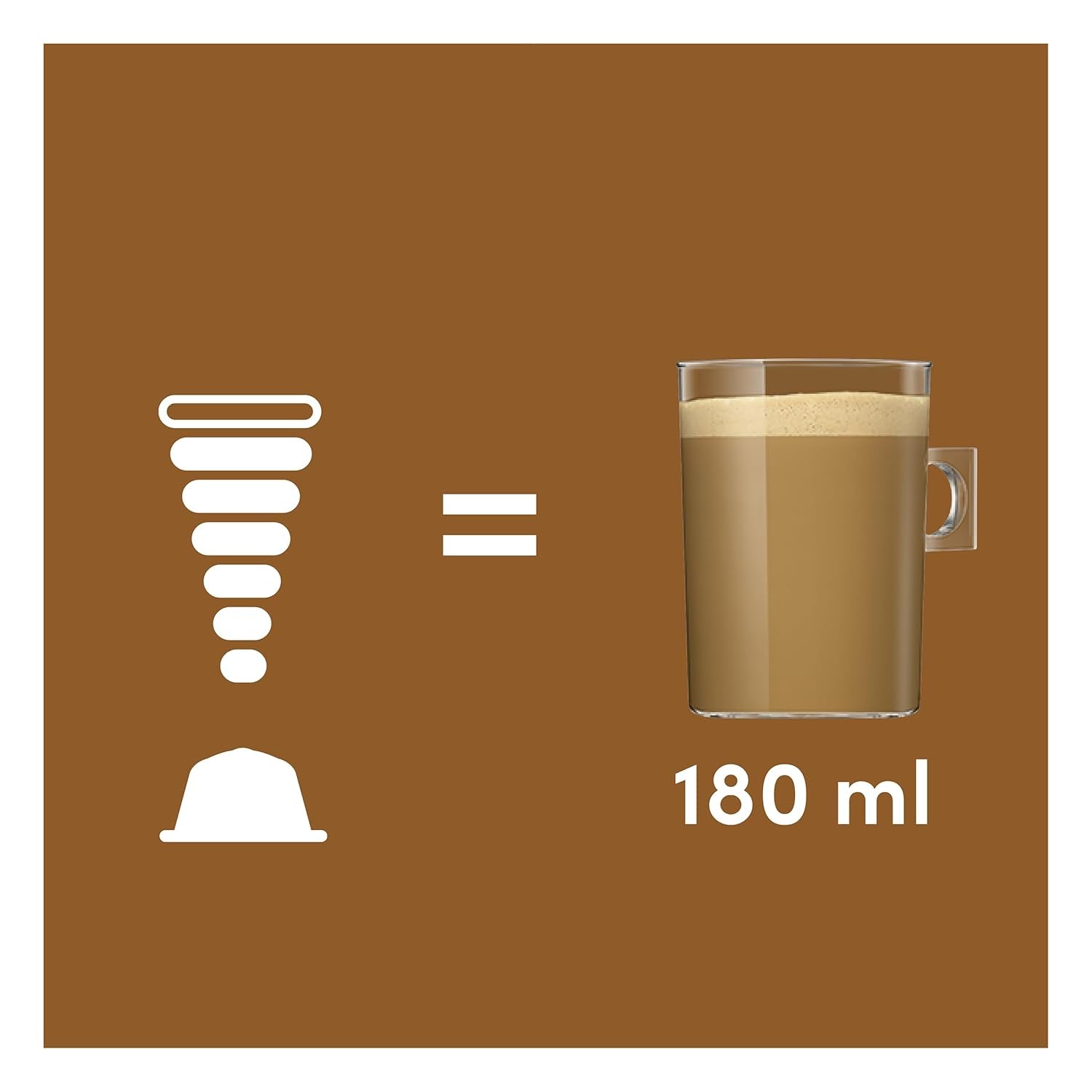 NESCAFÉ DOLCE GUSTO Café au Lait Kaffeekapseln 6er-pakket (6 x 16 Kapseln)
